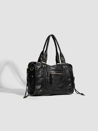Raquel - Sac à main pour l'école avec bandoulière en cuir rigide
