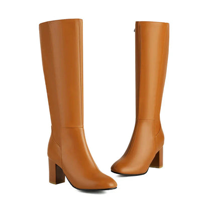 Botas de mujer altas cómodas con talón