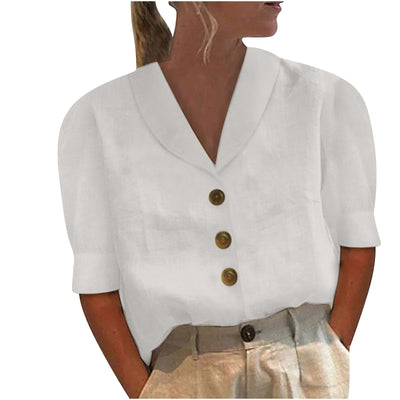 Lily - Top avec col et boutons