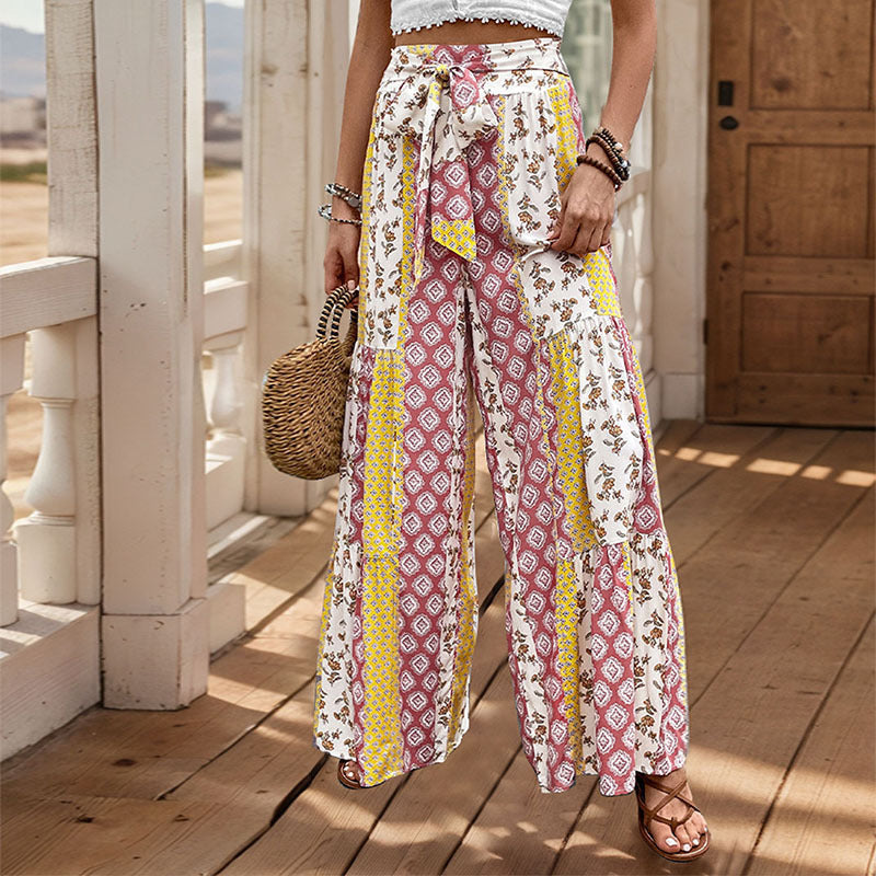 Elodia | Pantalon large taille haute