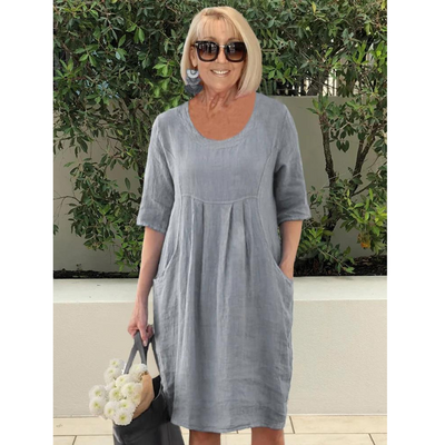 Hannelore - Vestido elegante de talla grande con bolsillos