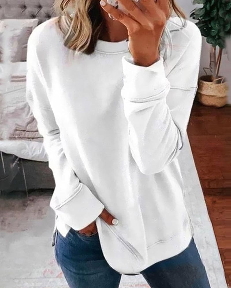 Sudadera clásica de mujer: suave y cómoda.