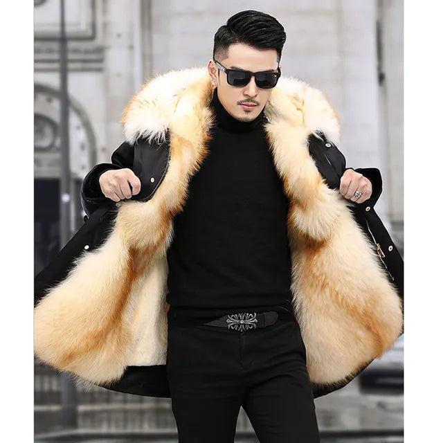 Nilo - Chaqueta de invierno con forro de piel para hombre