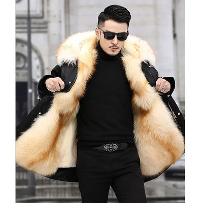Nilo - Chaqueta de invierno con forro de piel para hombre