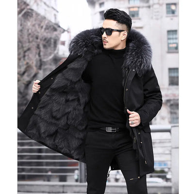 Nilo - Chaqueta de invierno con forro de piel para hombre