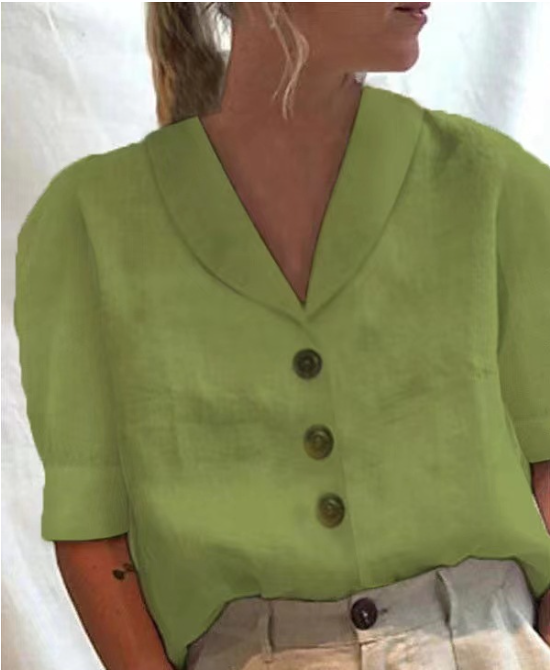Lily - Top avec col et boutons