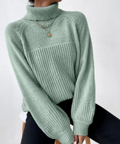 Blaire - Maglia a collo alto in maglia calda da donna