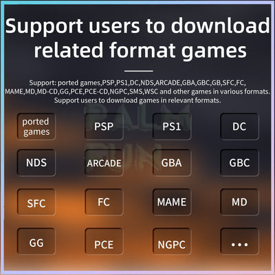 Console portable rétro - Écran IPS 3,5", système d'exploitation Linux