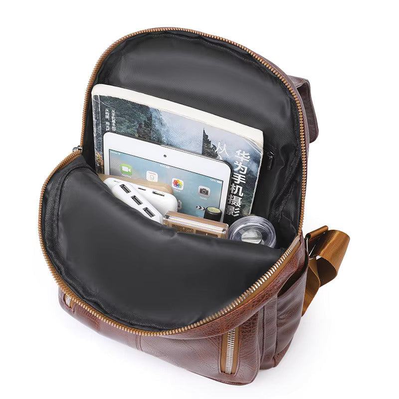 Zaino da donna in pelle alla moda | Borsa antifurto | Roswitha