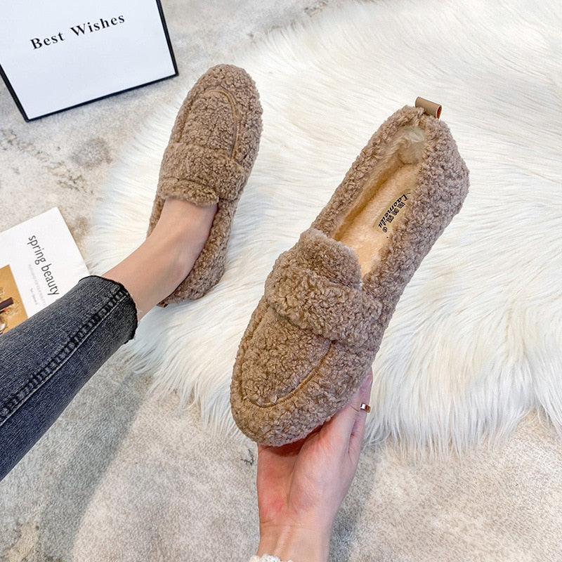 Mocasines de felpa Arielle con suela antideslizante 