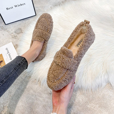 Mocasines de felpa Arielle con suela antideslizante 