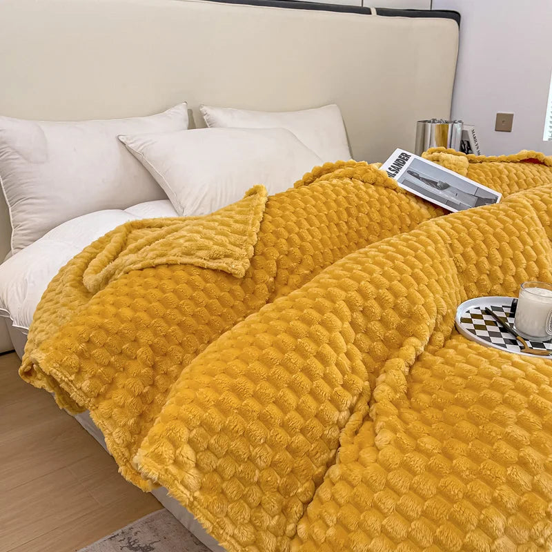 Couvre-échecs en velours doux et doux - couverture confortable et couvre-lit pour les adultes, les enfants et les animaux domestiques