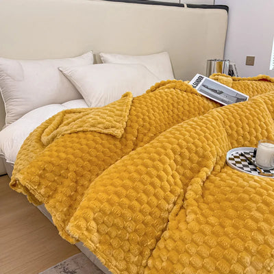 Couvre-échecs en velours doux et doux - couverture confortable et couvre-lit pour les adultes, les enfants et les animaux domestiques