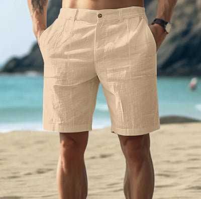 Short en lin décontracté pour homme pour les journées d'été décontractées