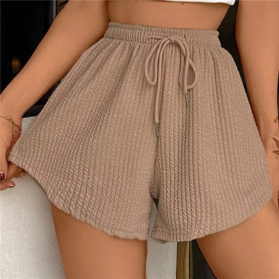 Noor - Pantaloncini con coulisse e gamba larga