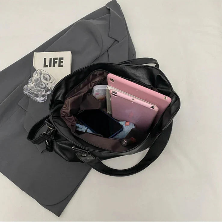 Lunelle - grand sac en cuir souple