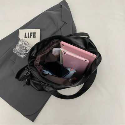 Lunelle - grand sac en cuir souple