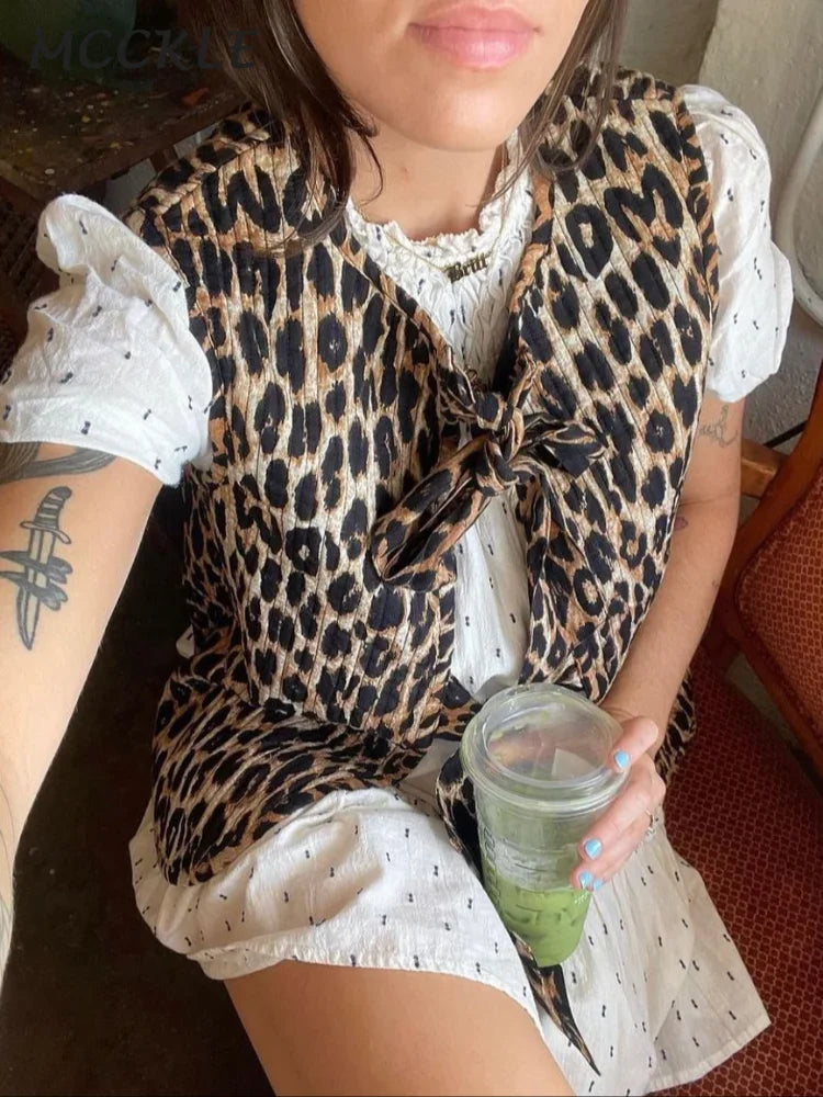 Leonie - Cardigan leopardato primaverile