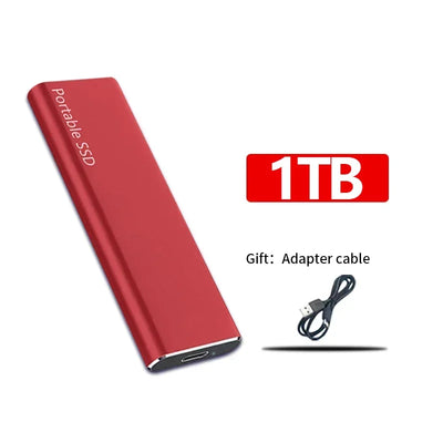 Disco duro externo SSD rápido, moderno y compacto: 128 TB, 16 TB, 4 TB y 1 TB