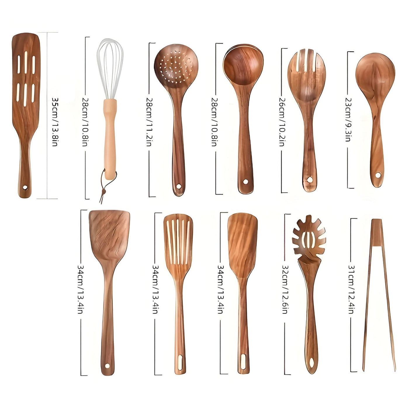 Set di pentole in legno EcoWood con 11 pezzi