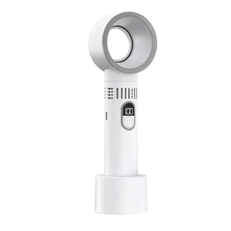 Ventilador de mano a batería - Ventilador USB sin aspas, portátil y súper silencioso