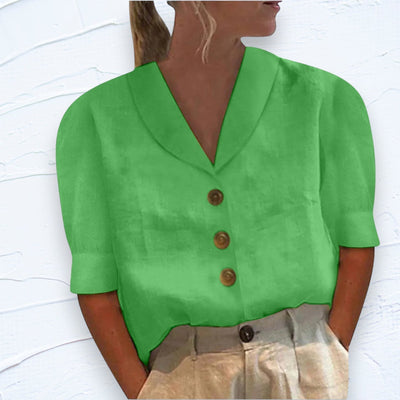 Elegante blusa de lino - Eryn