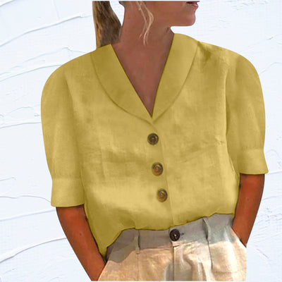 Lily - Top avec col et boutons