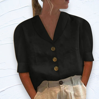 Lily - Top avec col et boutons
