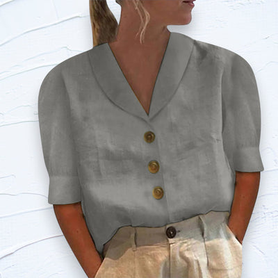Lily - Top avec col et boutons