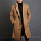 Abrigo de invierno elegante de mezcla de lana premium para hombre