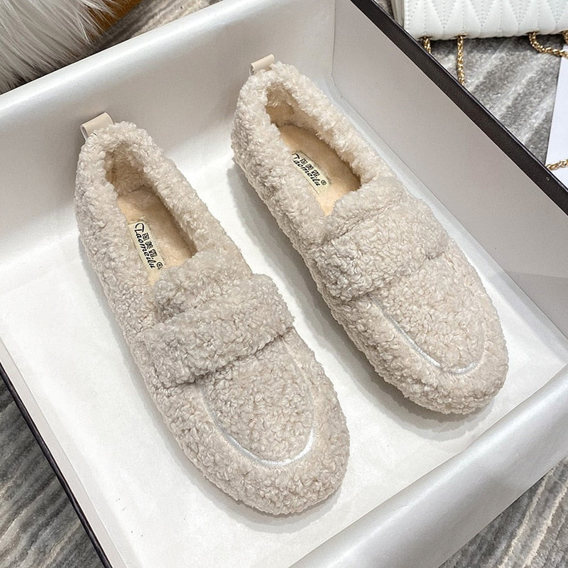 Mocasines de felpa Arielle con suela antideslizante 