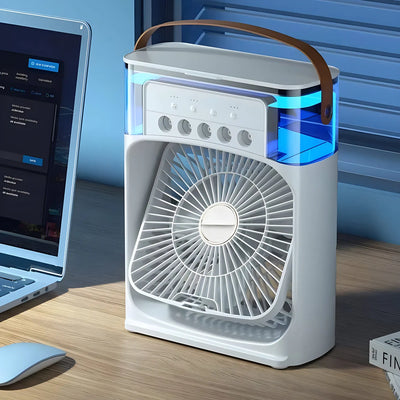 AirCooler Pro 3 en 1 - ventilateur, climatiseur et humidificateur avec éclairage LED couleur