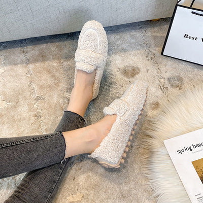 Mocasines de felpa Arielle con suela antideslizante 