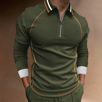 Polo con cremallera para hombre