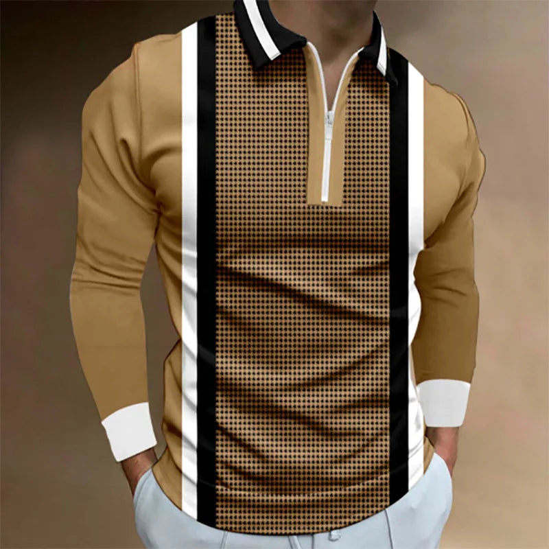 Polo con cremallera para hombre