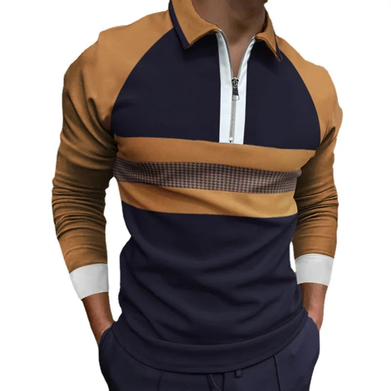 Polo con cremallera para hombre