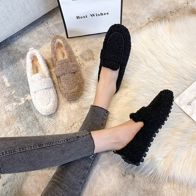 Mocasines de felpa Arielle con suela antideslizante 