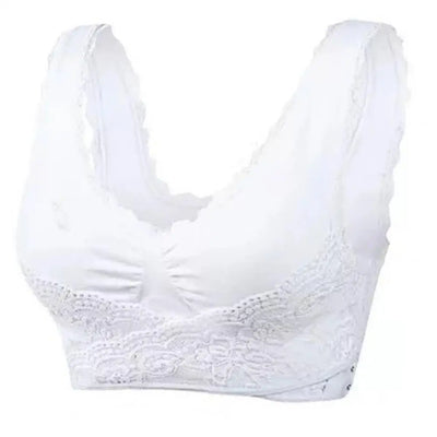 Gillian - Reggiseno senza fili da donna con fibbia frontale incrociata