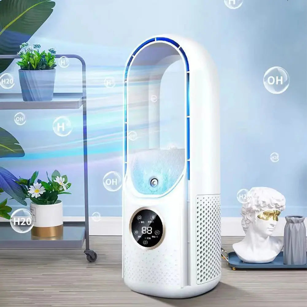 Ventilador silencioso sin aspas | 6 velocidades USB