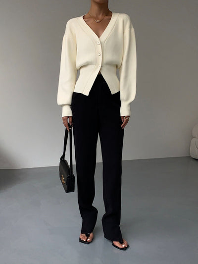 Loulou - Suéter tipo cárdigan para mujer