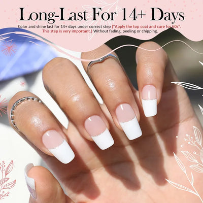 Set di adesivi per unghie in gel con lampada UV