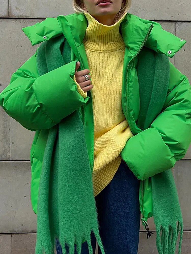 Avelena - Elegante giacca oversize con cappuccio