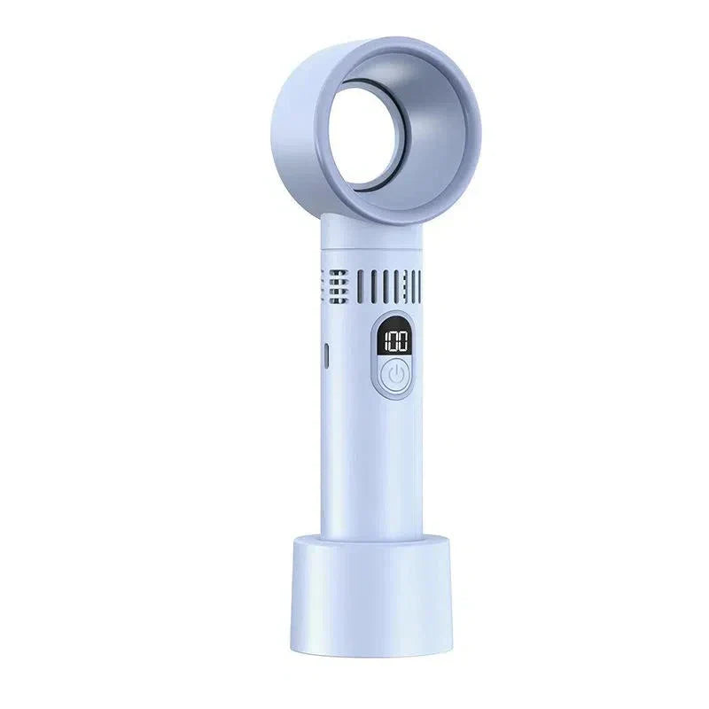 Ventilador de mano a batería - Ventilador USB sin aspas, portátil y súper silencioso