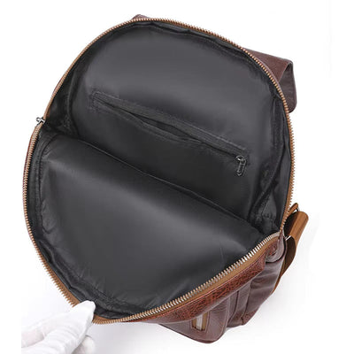 Zaino da donna in pelle alla moda | Borsa antifurto | Roswitha