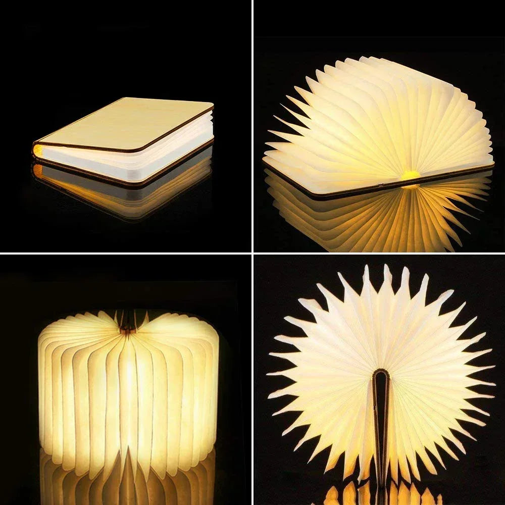 Lámpara de mesa plegable elegante LumiFold