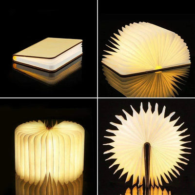 Lámpara de mesa plegable elegante LumiFold