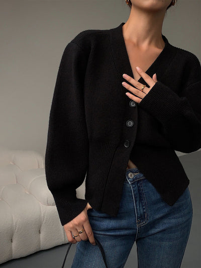 Loulou - Suéter tipo cárdigan para mujer
