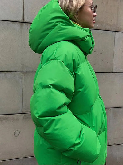 Avelena - Elegante giacca oversize con cappuccio