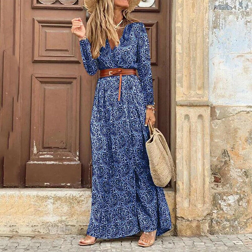 Vestido bohemio maxi Carol para mujer