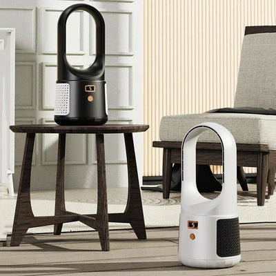 Ventilateur de table sans pales – Ventilateur USB silencieux avec batterie rechargeable pour chambre et bureau
